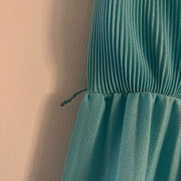 Vintage Wide-Leg Teal Jumpsuit - Picture 6 of 7